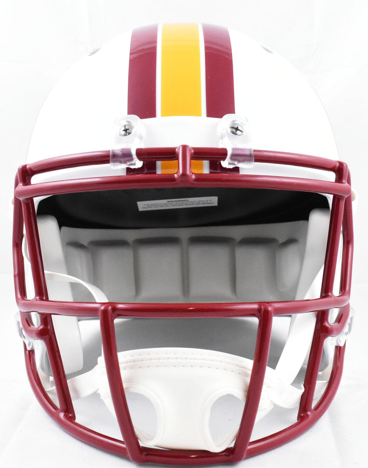 Adrian Peterson Signed Washington F/S Flat White Speed Helmet - Beckett W Holo