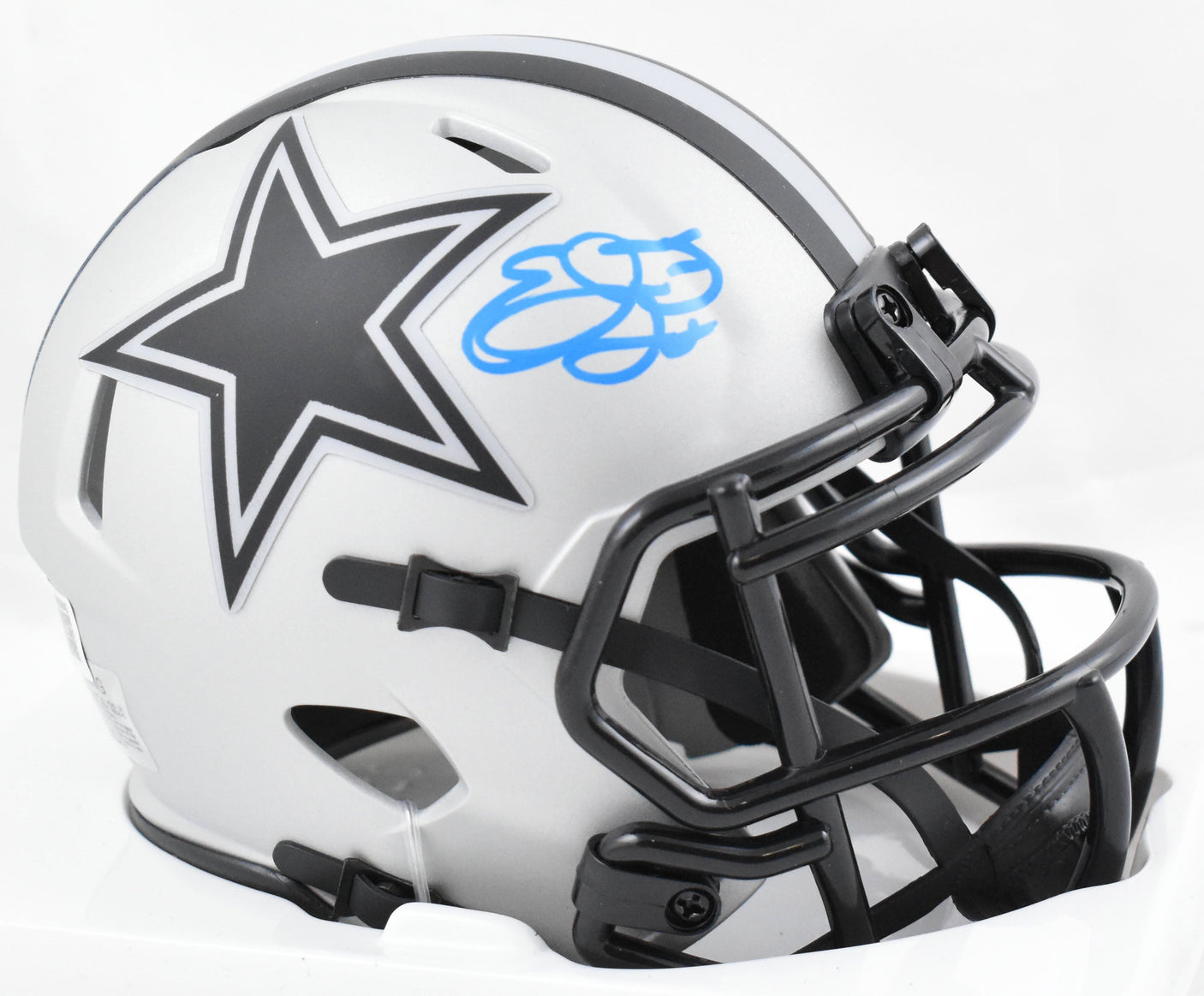Emmitt Smith Autographed Dallas Cowboys Rave Speed Mini Helmet - Beckett W Holo