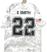 Emmitt Smith Signed Cowboys Salute 2024 Nike Game Jersey- Beckett W Holo *Silver