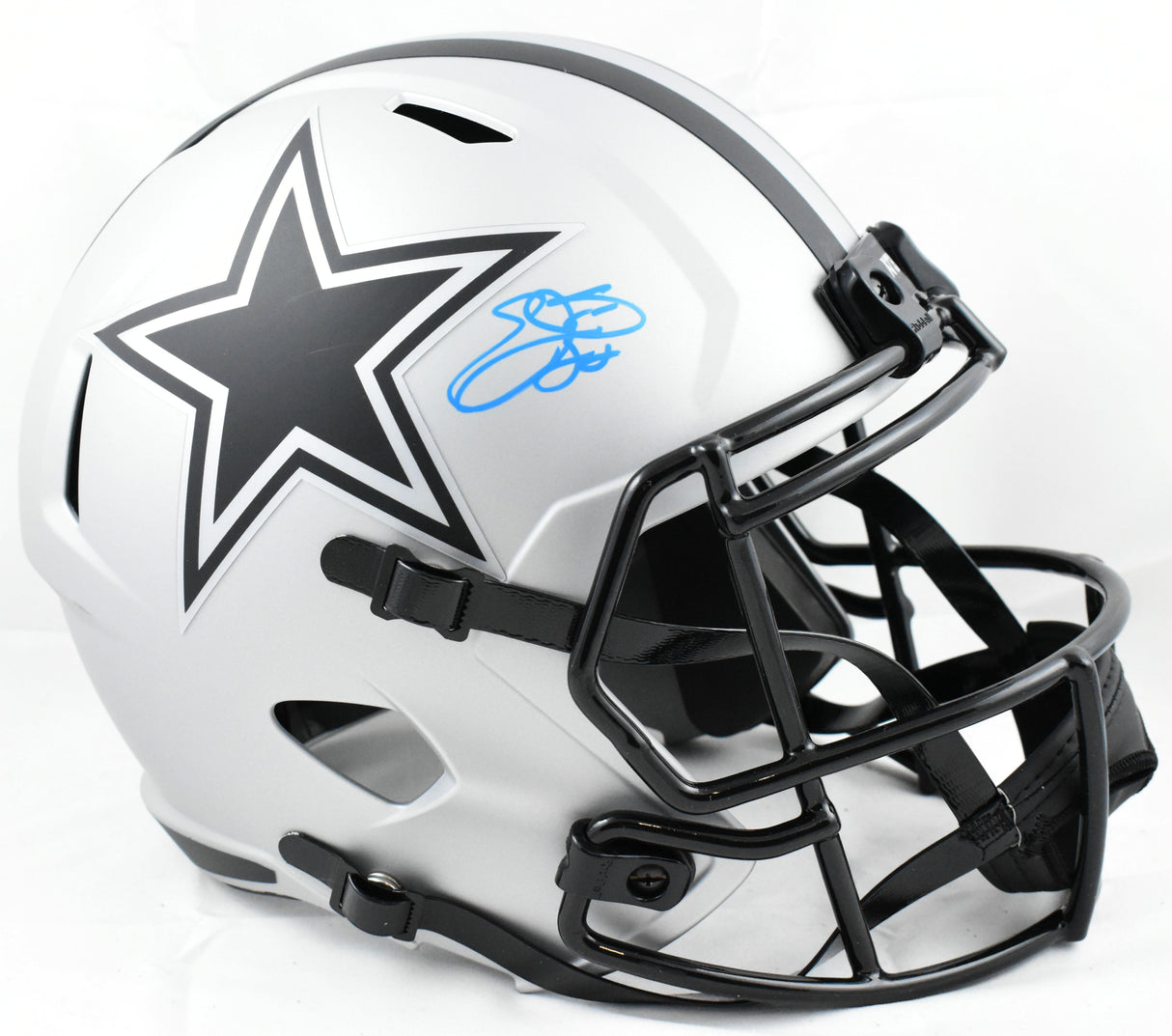 Emmitt Smith Autographed Dallas Cowboys F/S Rave Speed Helmet-Beckett W Hologram