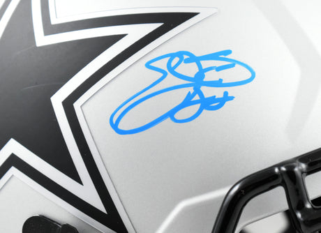 Emmitt Smith Autographed Dallas Cowboys F/S Rave Speed Helmet-Beckett W Hologram