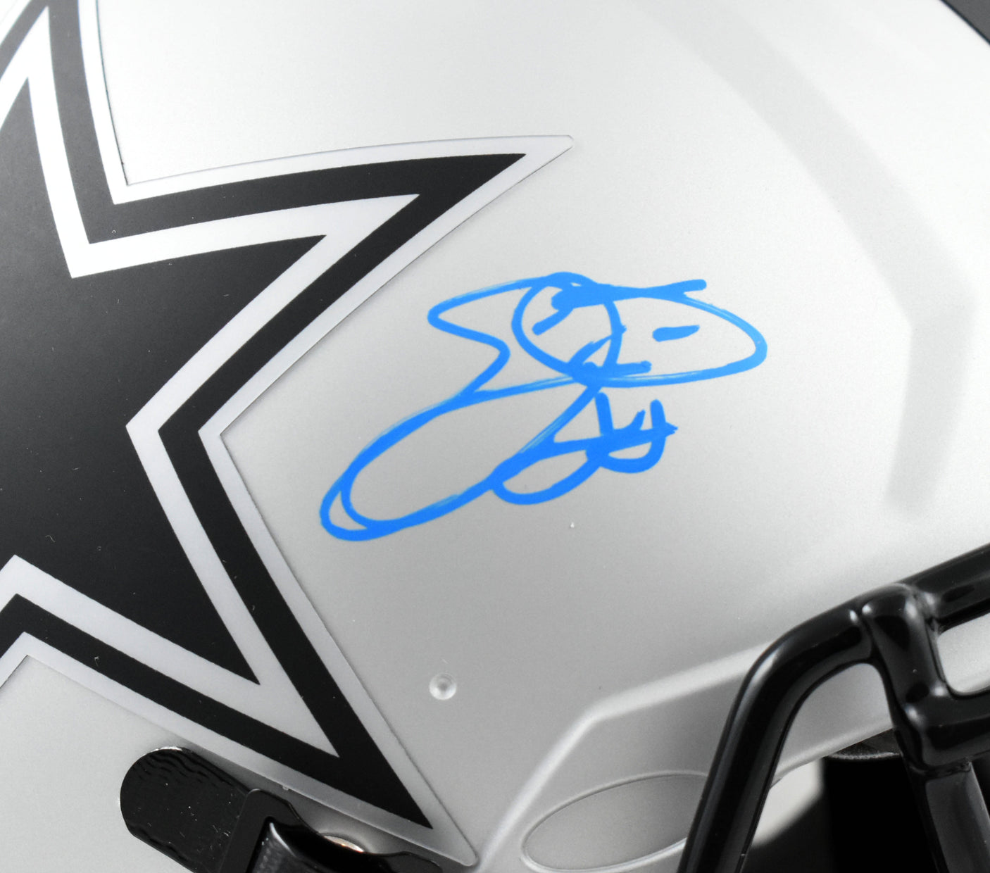 Emmitt Smith Signed Dallas Cowboys F/S Rave Speed Authentic Helmet-BeckettW Holo