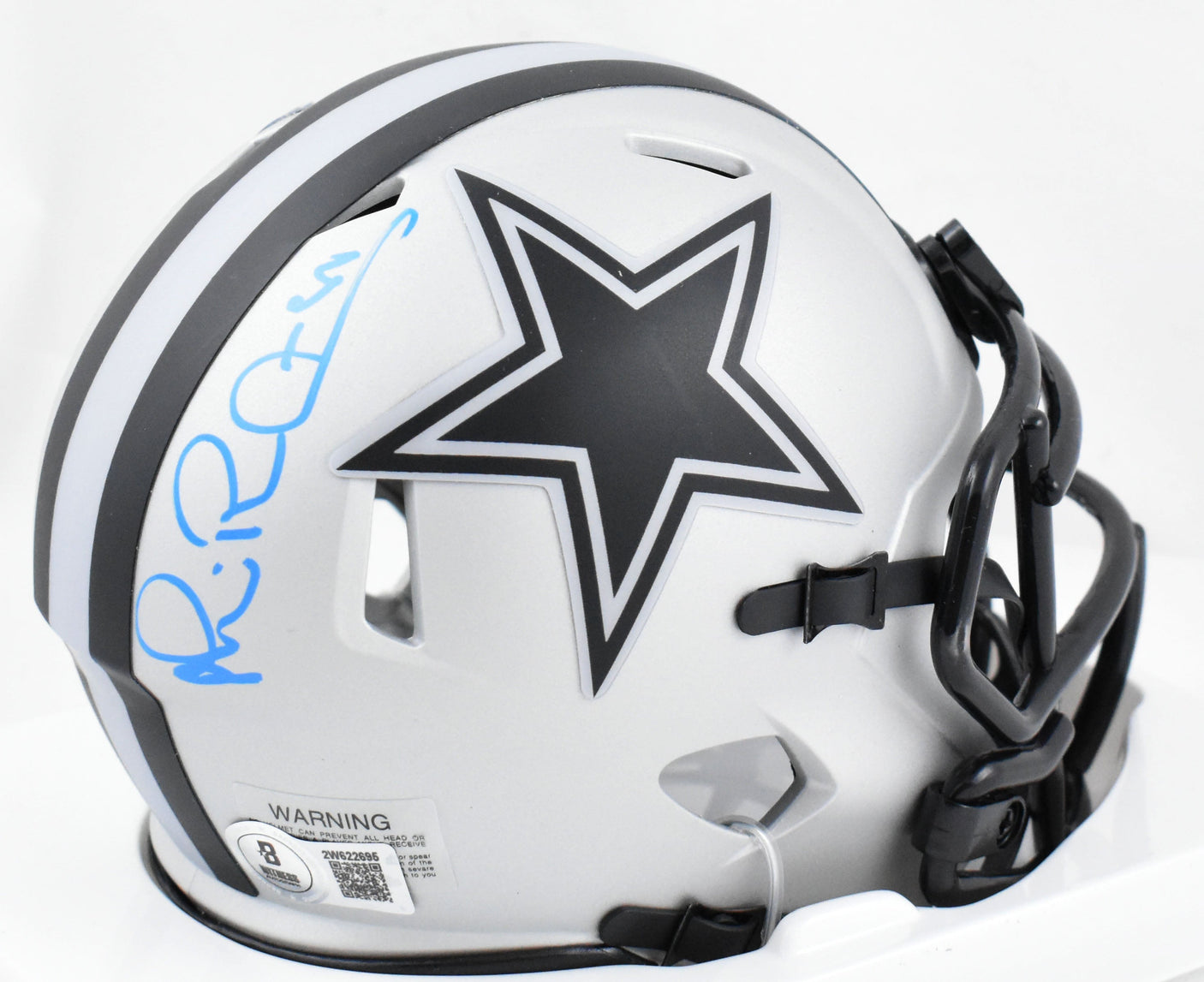Michael Irvin Autographed Dallas Cowboys Rave Speed Mini Helmet - Beckett W Holo