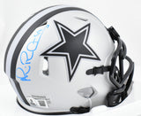 Michael Irvin Autographed Dallas Cowboys Rave Speed Mini Helmet - Beckett W Holo