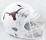 DeMarvion Overshown Autographed Texas F/S Speed Helmet - Beckett W Hologram
