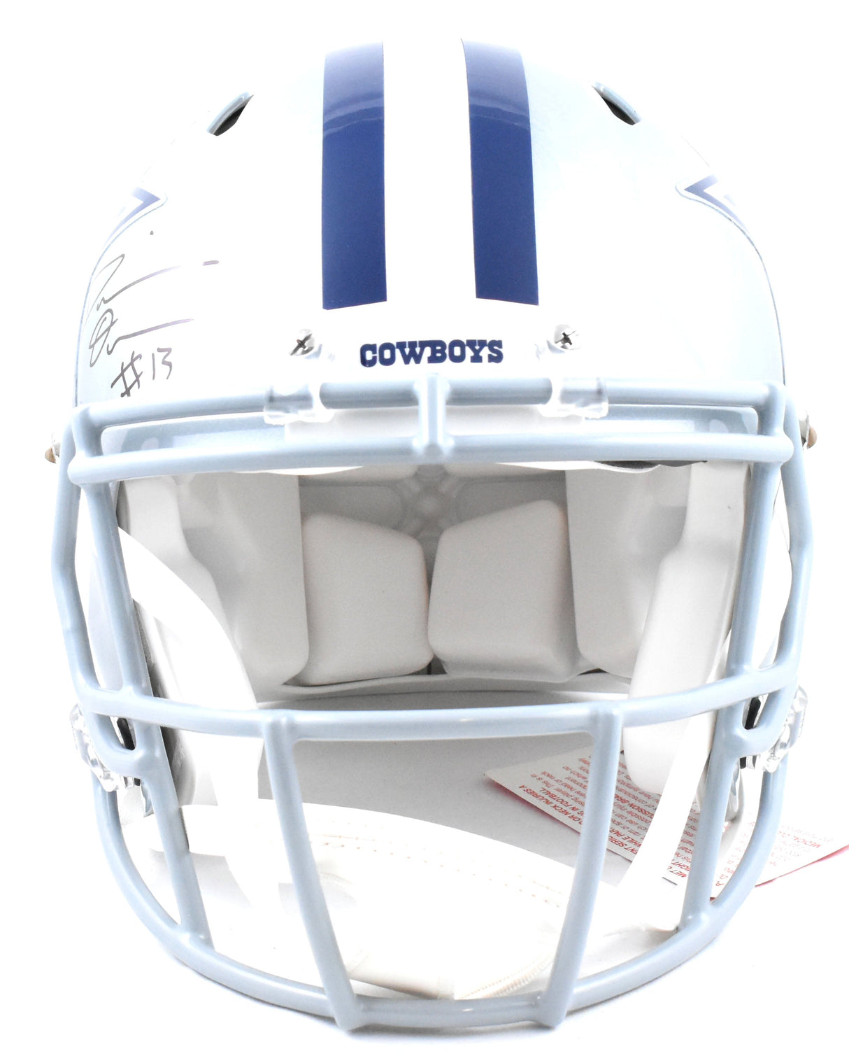 DeMarvion Overshown Signed Cowboys F/S Speed Authentic Helmet - Beckett W Holo