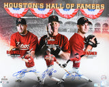 Jeff Bagwell Craig Biggio Billy Wagner Autographed Astros 16x20 Photo - Tristar