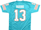 Dan Marino Autographed Teal Pro Style Jersey - Beckett Hologram *Black