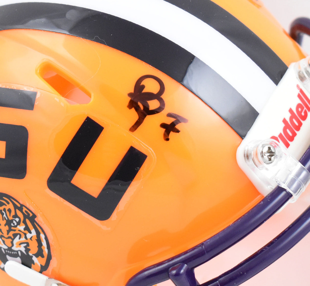 Patrick Peterson Autographed LSU Tigers Speed Mini Helmet - Beckett W Hologram
