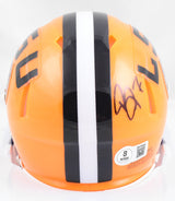 Patrick Peterson Autographed LSU Tigers Speed Mini Helmet - Beckett W Holo *Back