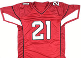 Patrick Peterson Autographed Red Pro Style Jersey - Beckett W Hologram *2
