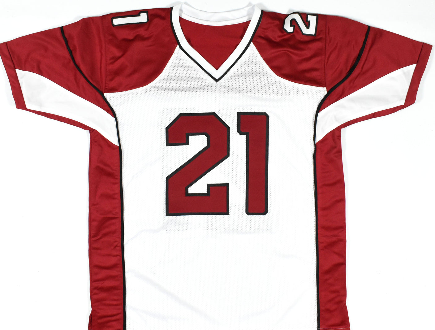 Patrick Peterson Autographed White Pro Style Jersey - Beckett W Holo *2 *Silver