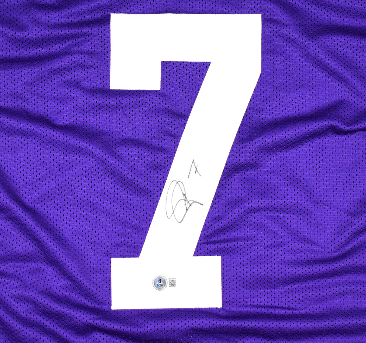 Patrick Peterson Autographed Purple College Style Jersey - Beckett W Hologram