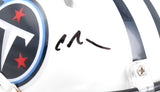 Chris Johnson Autographed Tennessee Titans Speed Mini Helmet Beckett W Hologram