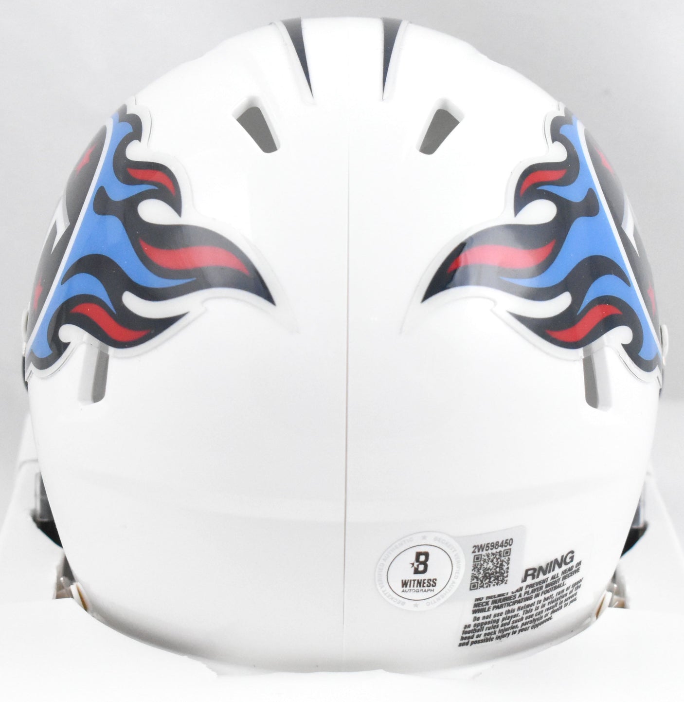 Chris Johnson Autographed Tennessee Titans Speed Mini Helmet Beckett W Hologram