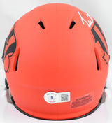 Tee Higgins Autographed Bengals Rave Speed Mini Helmet - Beckett W Hologram