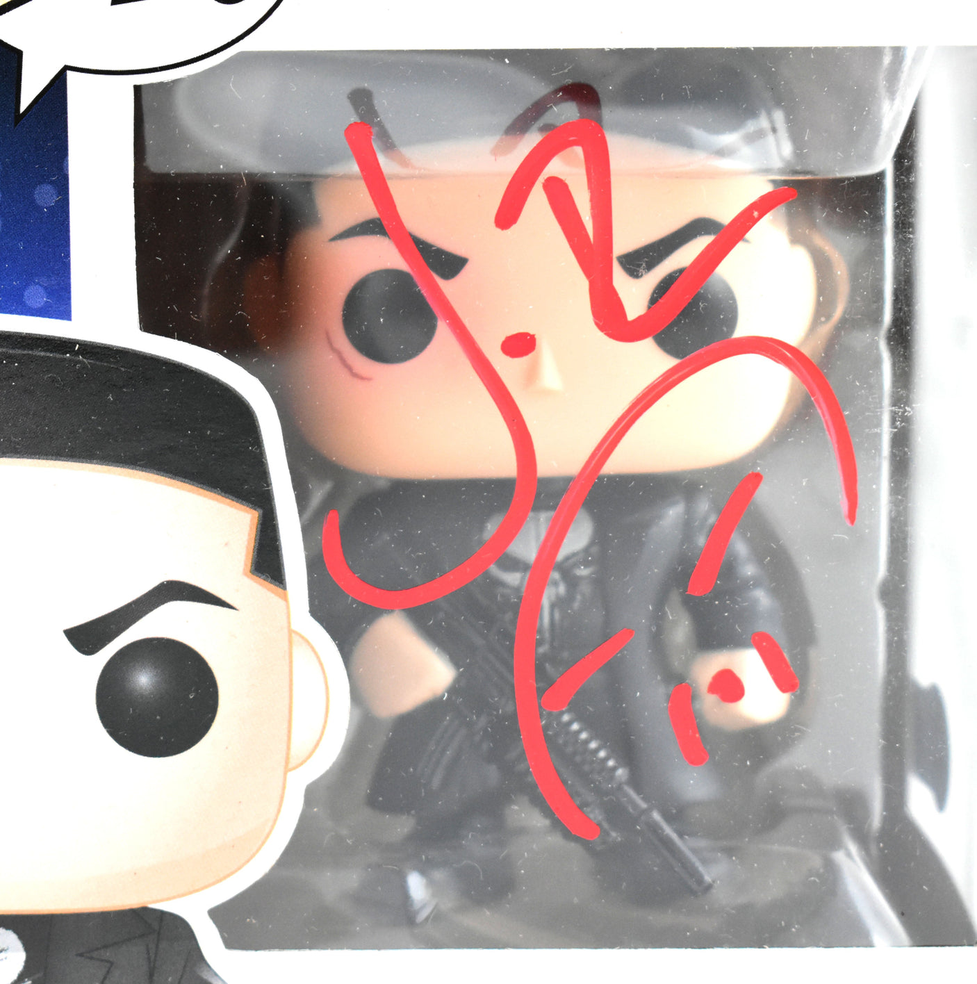 Jon Bernthal Autographed The Punisher Funko Pop #216 - Beckett Hologram *Red