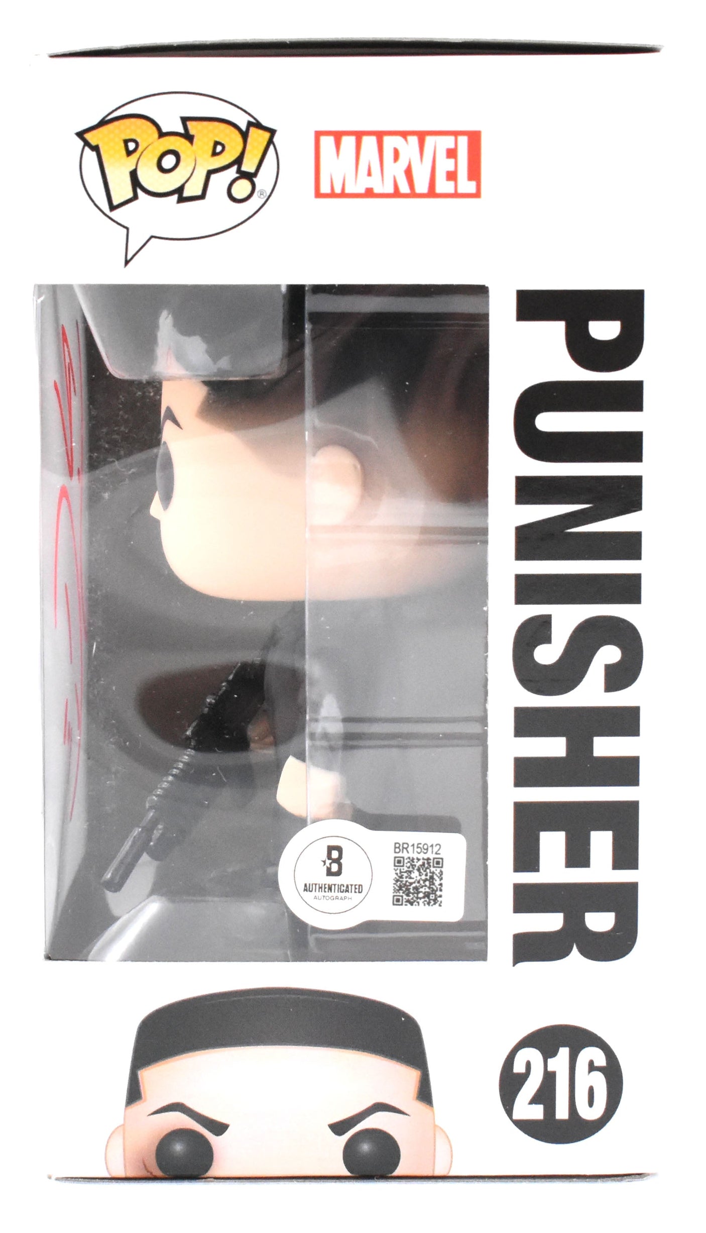 Jon Bernthal Autographed The Punisher Funko Pop #216 - Beckett Hologram *Red
