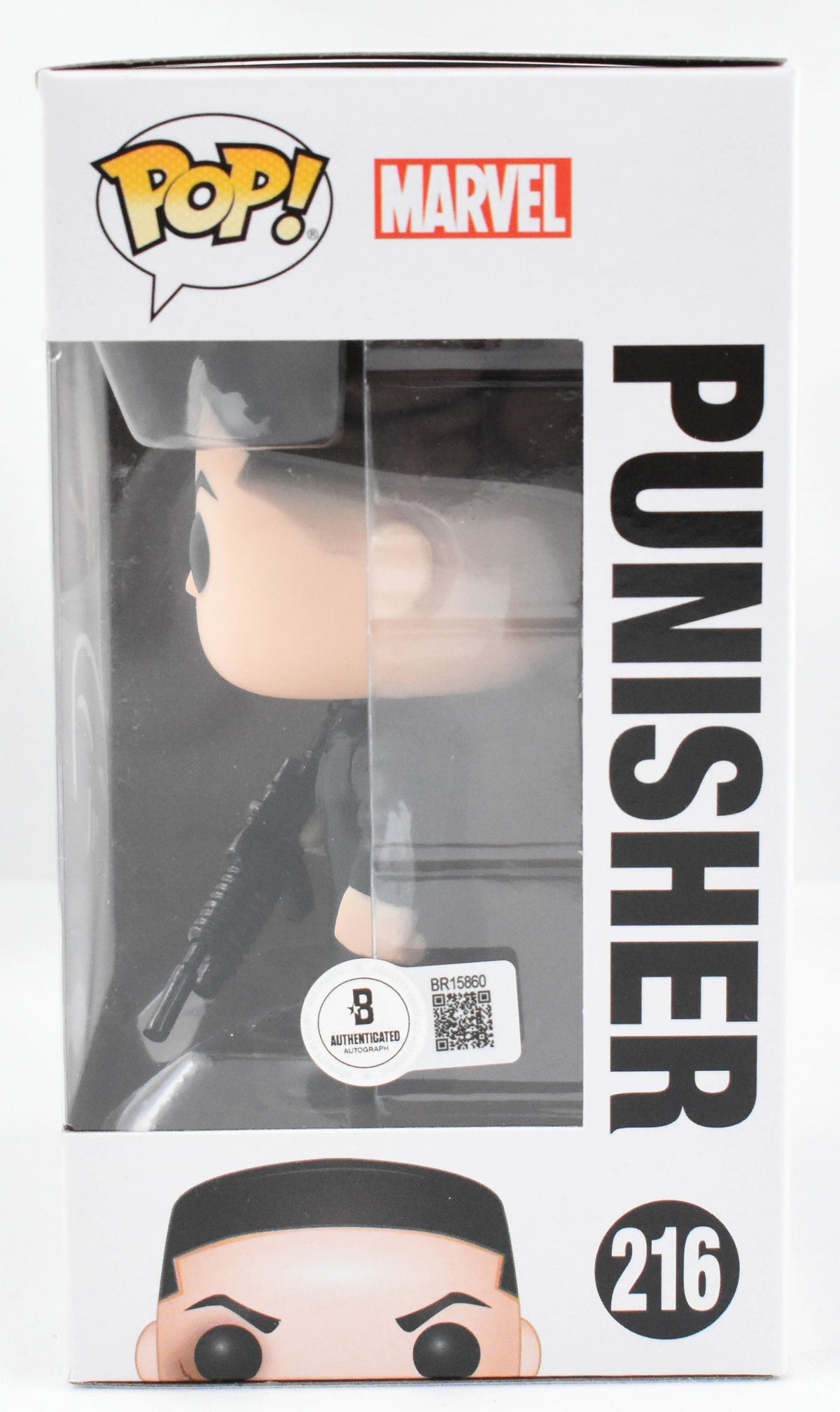 Jon Bernthal Autographed The Punisher Funko Pop #216 - Beckett Hologram *White