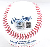 David Justice Autographed Rawlings OML Baseball - Beckett W Hologram *Blue