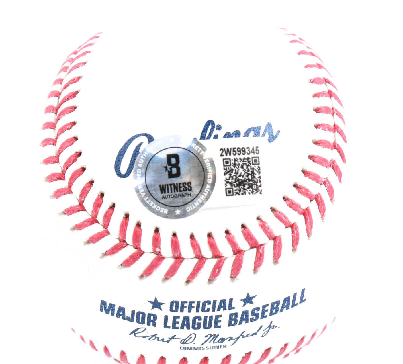 Reggie Jackson Autographed Rawlings OML Baseball Mr. October- Beckett W Hologram