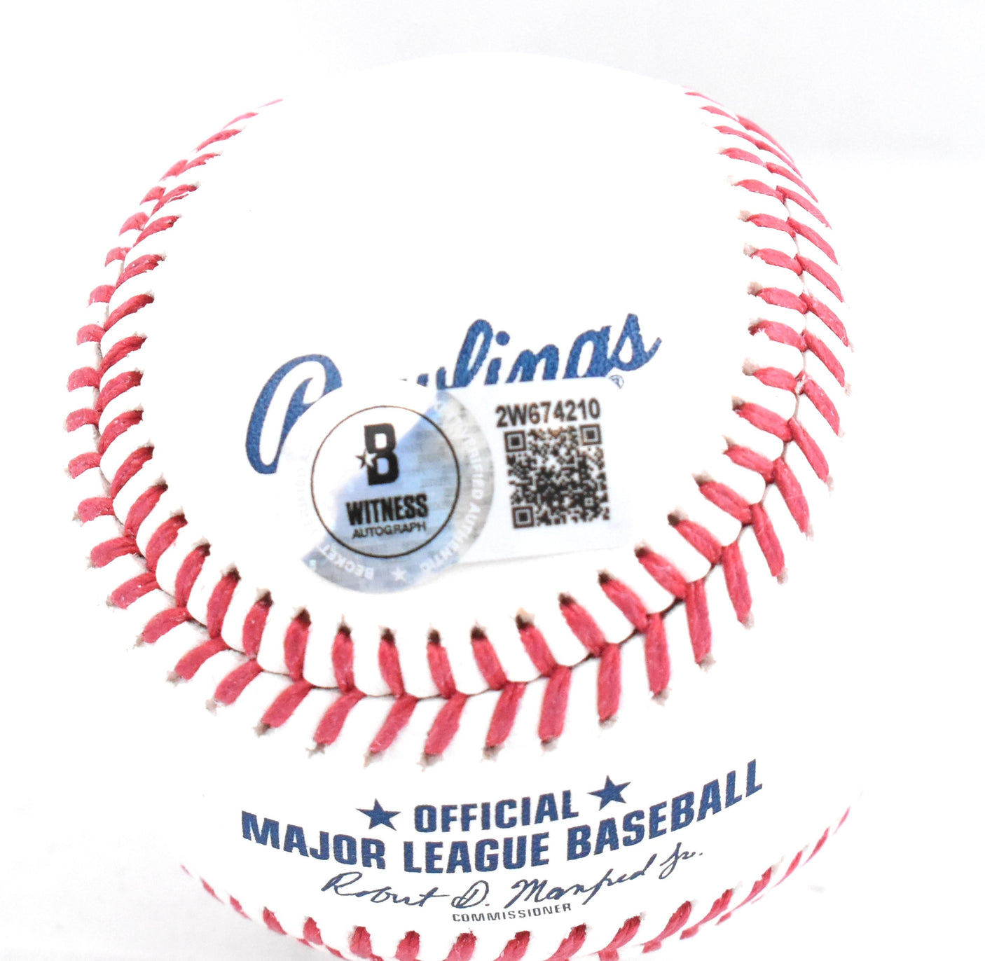 Brian Cashman Autographed Rawlings OML Baseball - Beckett W Hologram *Blue