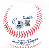 Brian Cashman Autographed Rawlings OML Baseball - Beckett W Hologram *Blue