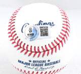 Aaron Boone Autographed Rawlings OML Baseball - Beckett W Hologram *Blue
