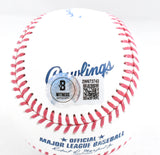 Nick Swisher Autographed Rawlings OML Baseball 2009 WS Champs - Beckett W Holo