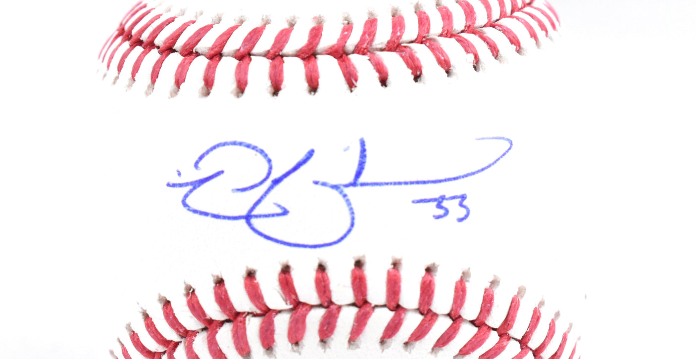 Nick Swisher Autographed Rawlings OML Baseball - Beckett W Hologram *Blue