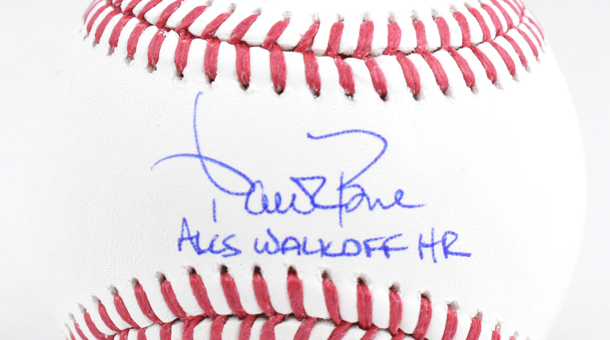 Aaron Boone Autographed Rawlings OML Baseball ALCS HR - Beckett W Hologram *Blue
