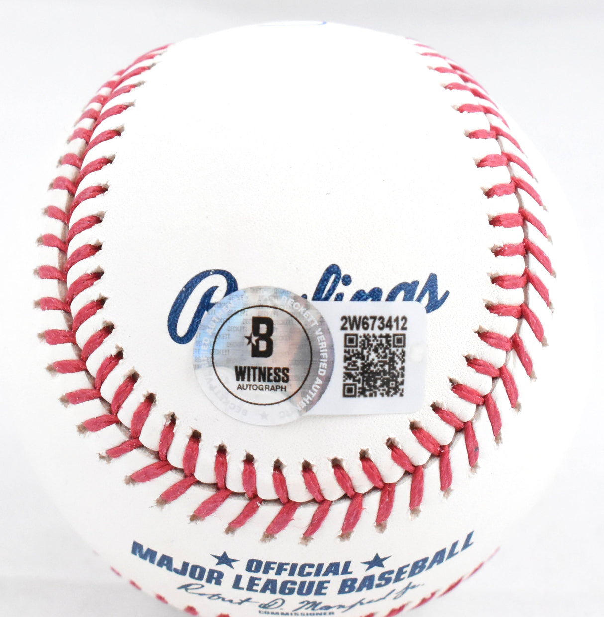 Oswaldo Cabrera Autographed Rawlings OML Baseball - Beckett W Hologram *Blue