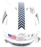 Michael Strahan Signed Giants Salute 24 Speed Mini Helmet Beckett W Hologram