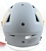 Michael Strahan Autographed NFL F/S Slate Speed Flex Helmet - Beckett W Hologram