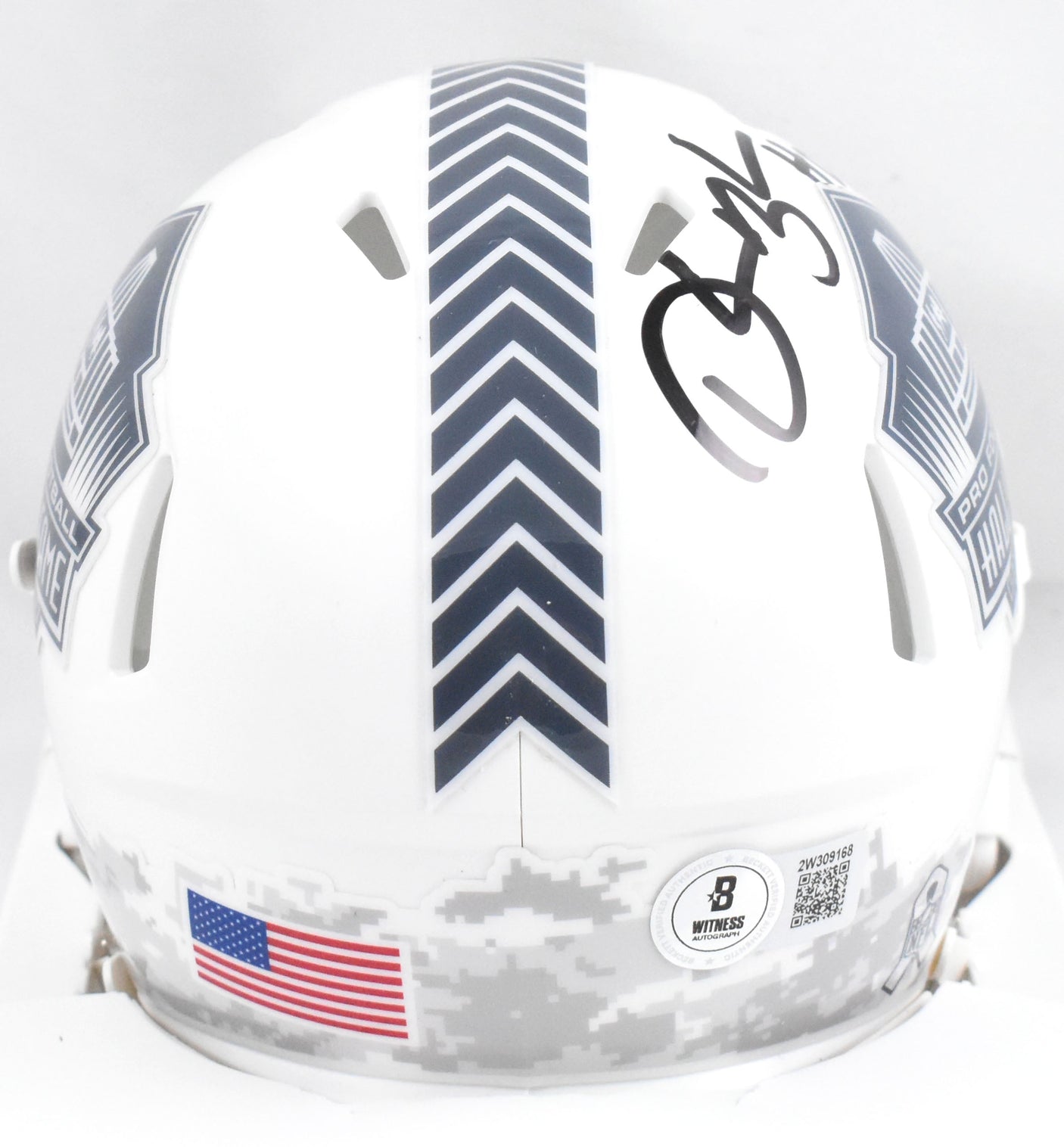 Derrick Brooks Autographed NFL Salute 24 Speed Mini Helmet HOF Beckett W Holo