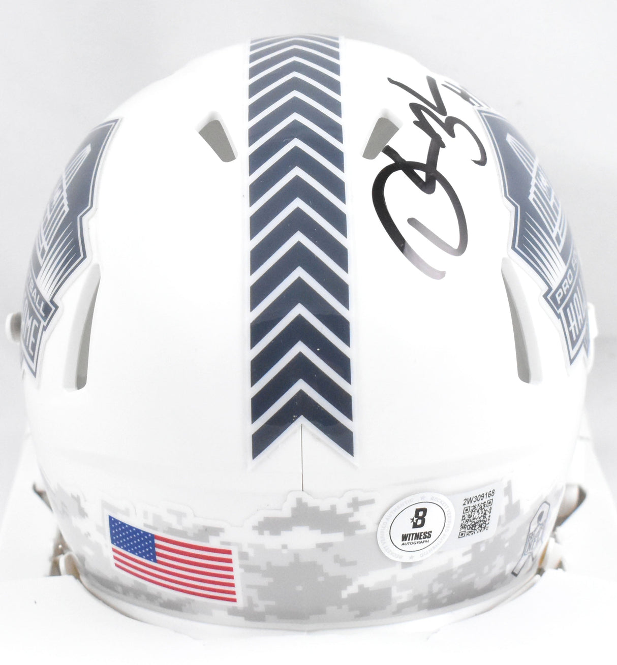 Derrick Brooks Autographed NFL Salute 24 Speed Mini Helmet HOF Beckett W Holo