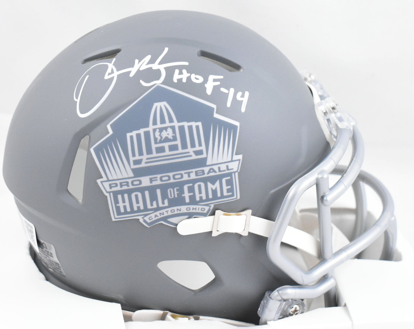 Derrick Brooks Autographed NFL Slate Speed Mini Helmet HOF - Beckett W Hologram