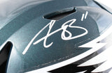 A.J. Brown Autographed Philadelphia Eagles F/S SpeedFlex Helmet Beckett W Holo