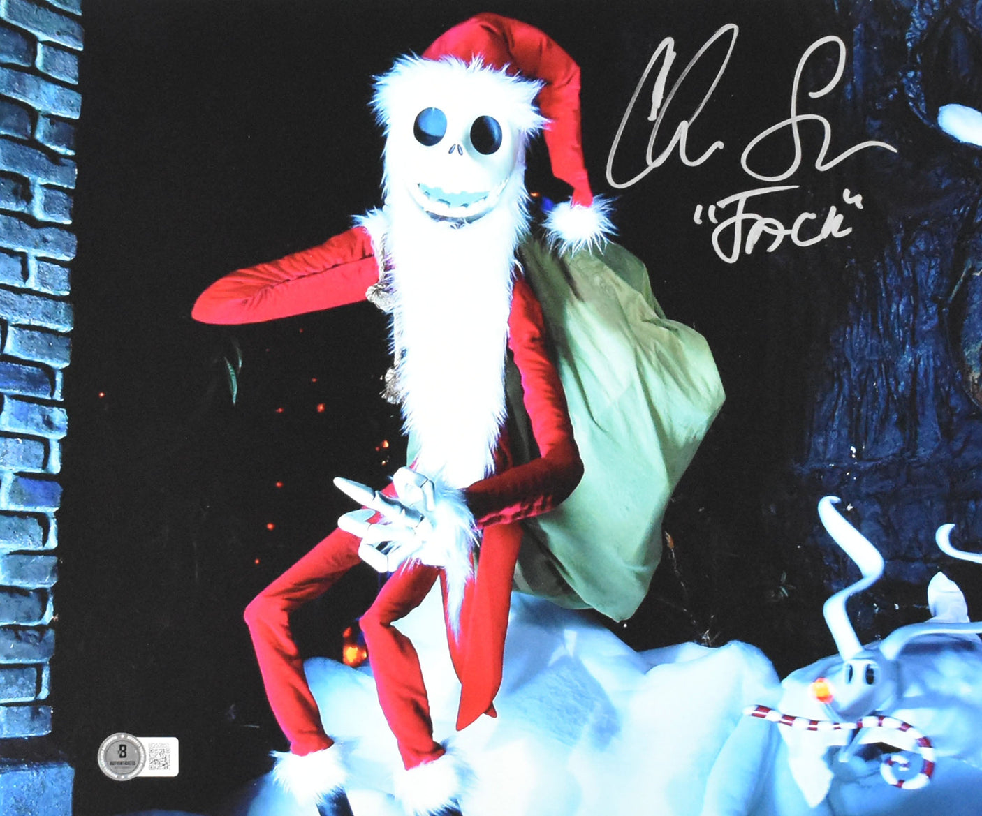 Chris Sarandon Autographed 11x14 The Nightmare Before Christmas Photo Beckett *1