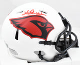 Kurt Warner Autographed Arizona Cardinals Lunar Speed Mini Helmet Beckett W Holo