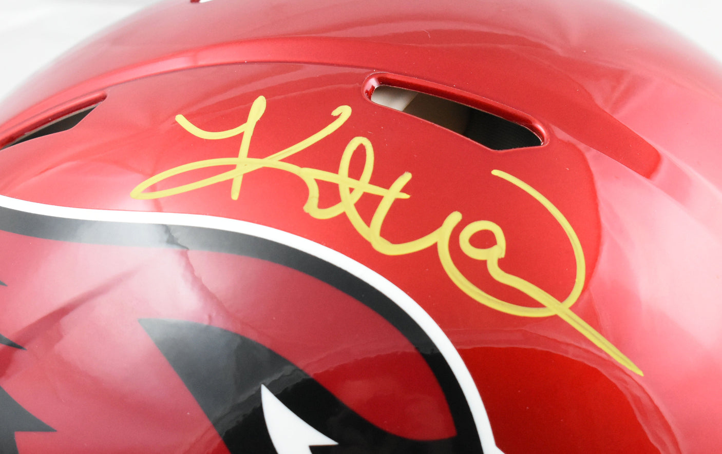 Kurt Warner Signed Cardinals F/S Flash Speed Authentic Helmet Beckett W Holo