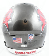 Mike Evans Autographed Buccaneers F/S Speed Flex Helmet Beckett W Holo *Damaged