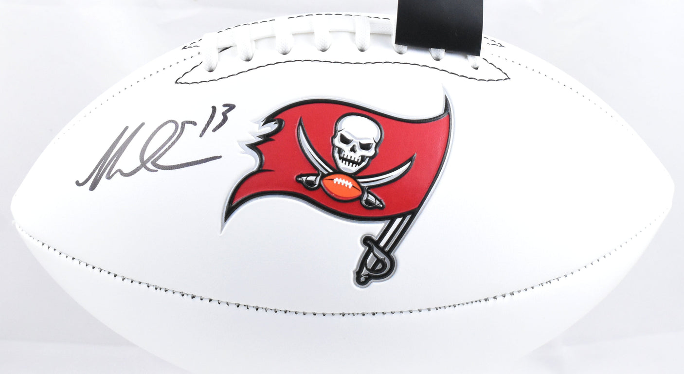 Mike Evans Autographed Tampa Bay Buccaneers Logo Football Beckett W Hologram