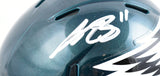 AJ Brown Autographed Philadelphia Eagles Speed Mini Helmet-Beckett W Holo *White