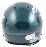 A.J. Brown Signed Philadelphia Eagles Speed Mini Helmet Beckett W Holo *White