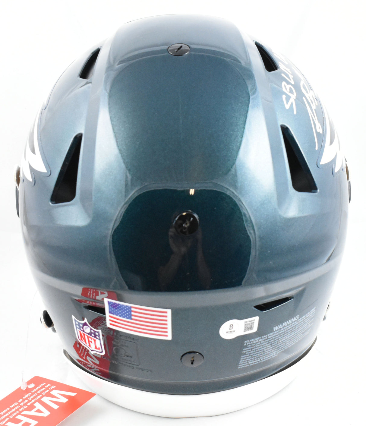 A.J. Brown Autographed Eagles F/S SpeedFlex Helmet SB Champs Beckett W Hologram