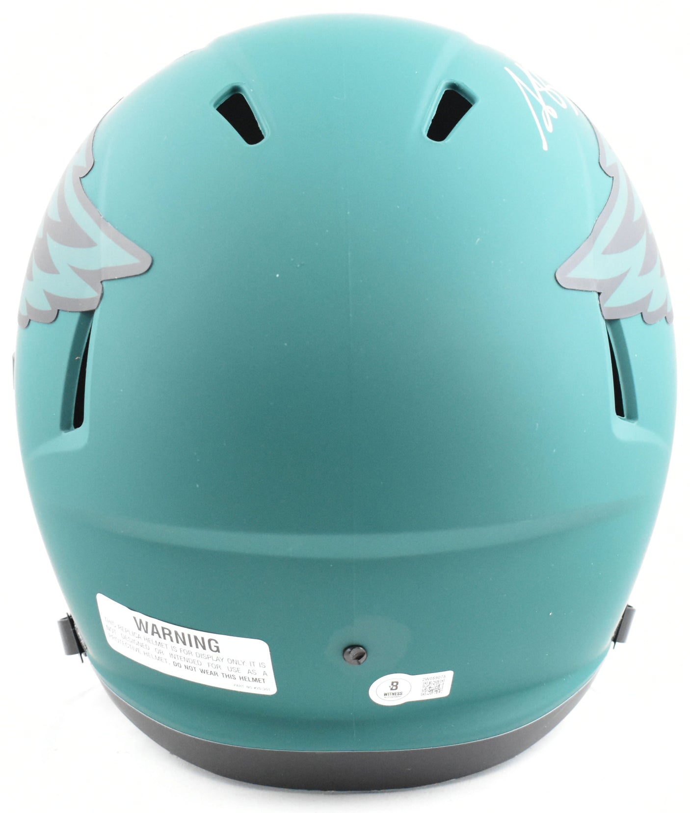 A.J. Brown Autographed Philadelphia Eagles F/S Rave Speed Helmet Beckett W Holo