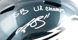 AJ Brown Autographed Eagles F/S Speed Helmet SB Champs - Beckett W Hologram