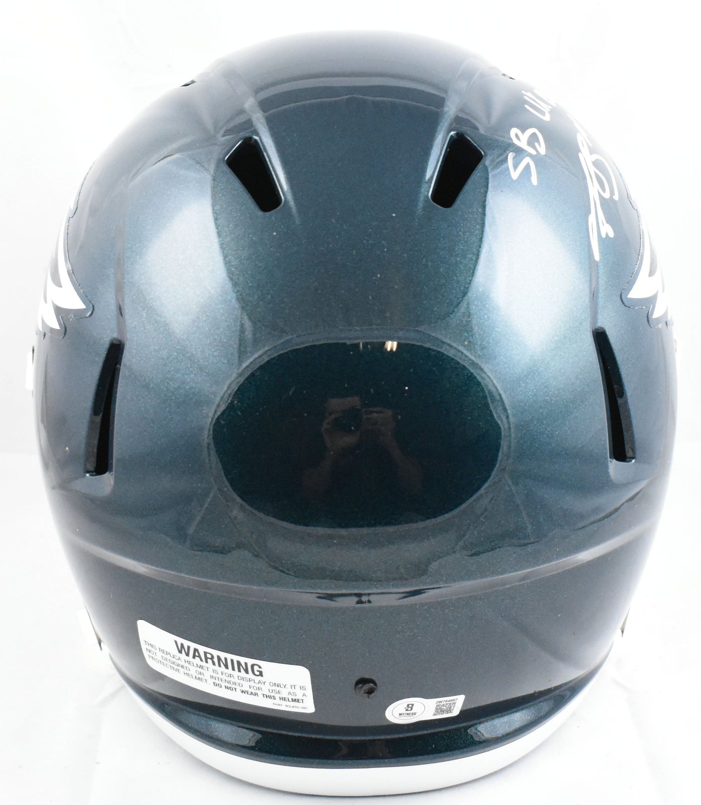 AJ Brown Autographed Eagles F/S Speed Helmet SB Champs - Beckett W Hologram