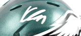 Kenneth Gainwell Autographed Eagles Speed Mini Helmet - Beckett W Hologram
